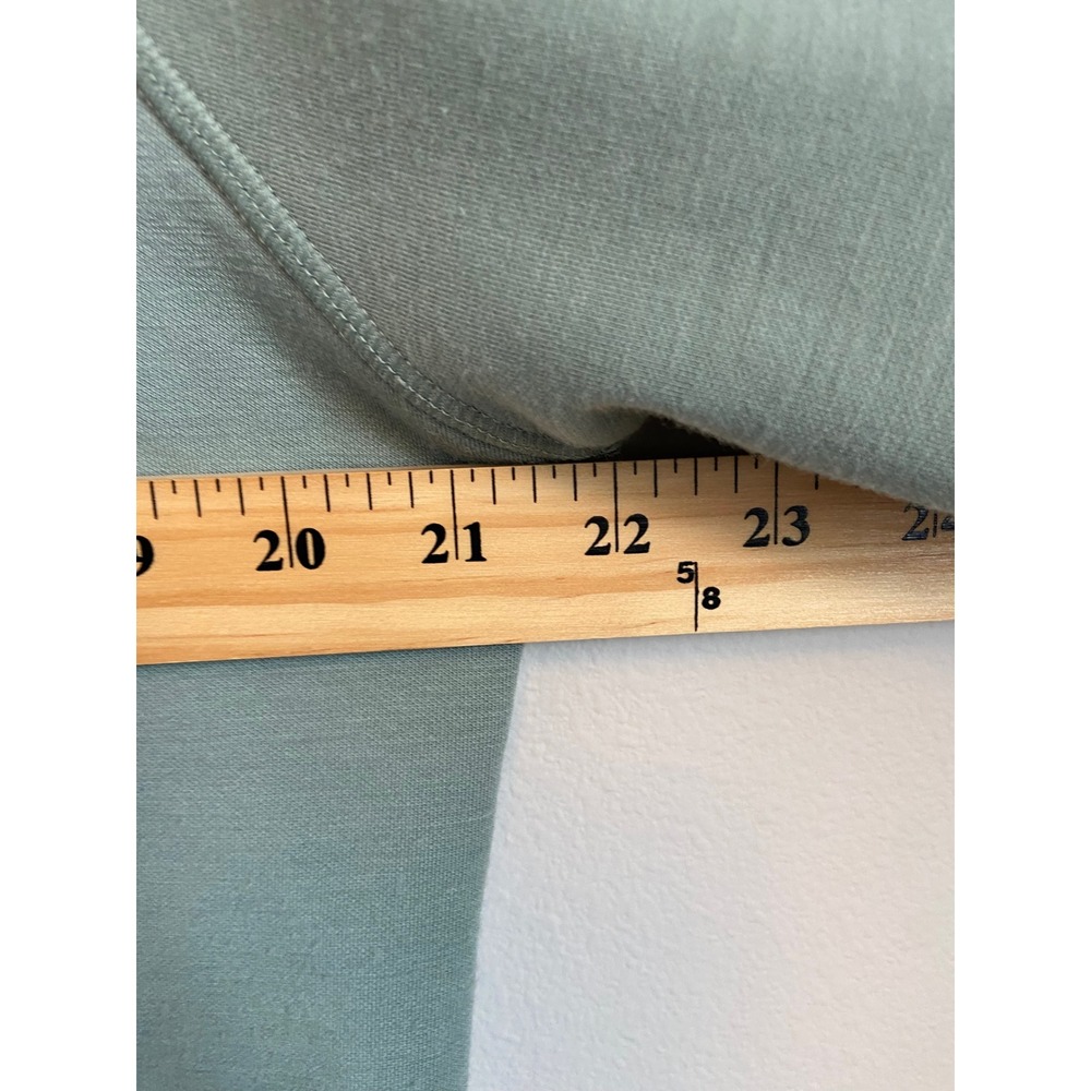 Woolx Bailey Merino Wool Crewneck Sweatshirt Mint Sage Green Womens Medium - Picture 4 of 5
